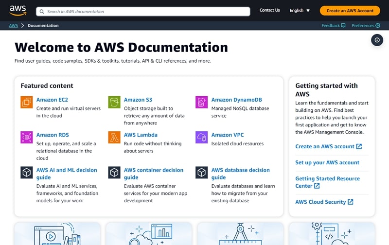 technical requirements document - aws