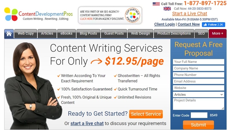 technical content writing services - content development pro