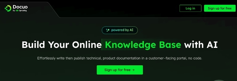 knowledge sharing platform - docuo