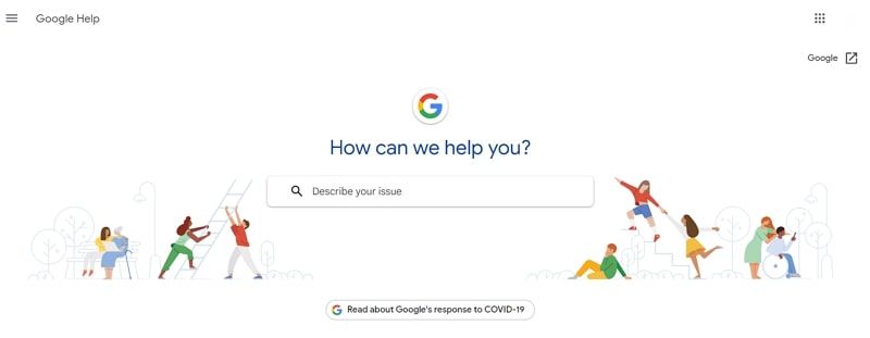 how to design help center with google