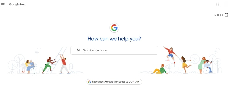 help center examples - google