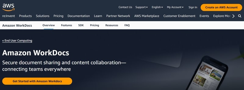 document management workflow with amazon workdocs