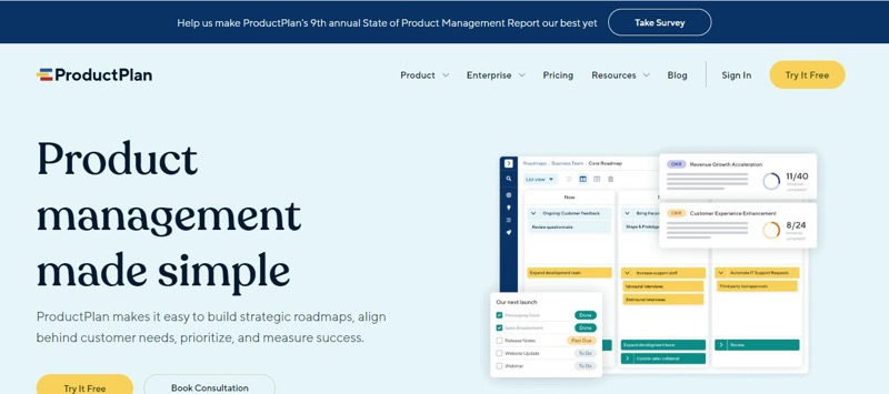 product manager tools - productplan