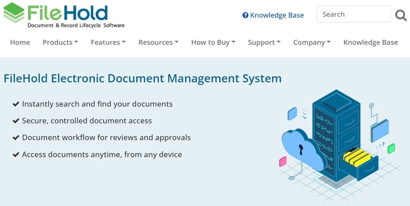 document management workflow software - file hold