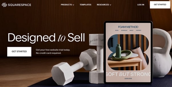 best free website builder for small business - squarespace